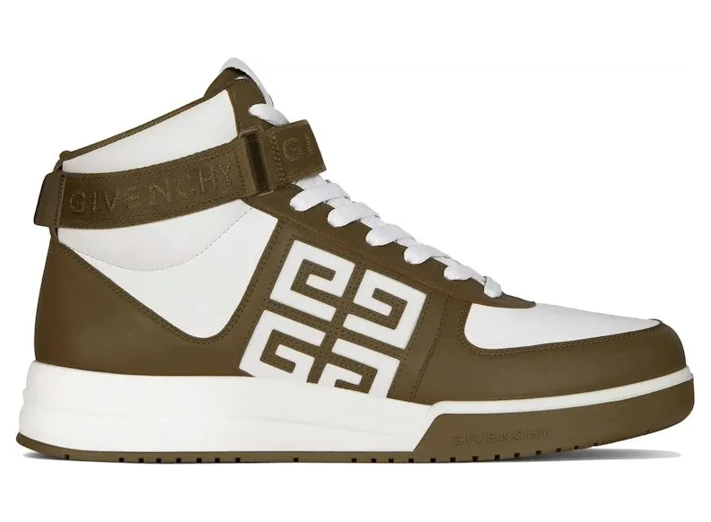 Givenchy G4 High Khaki White (BH008UH1GM 314)