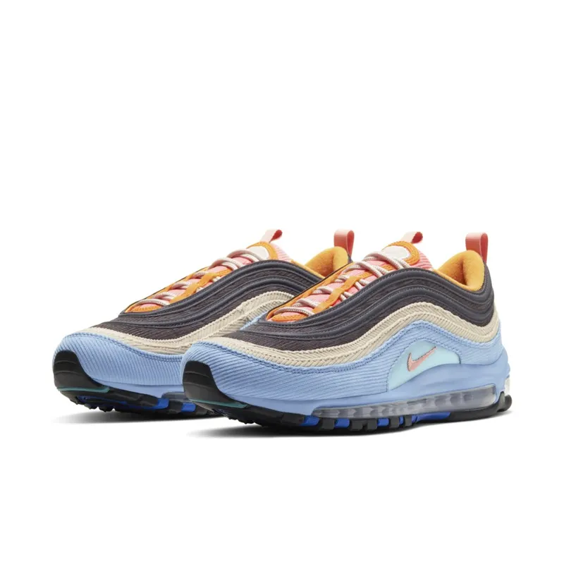 Nike Air Max 97 Corduroy Light Blue Light Blue/Pink/Brown-Sand (CQ7512-462)