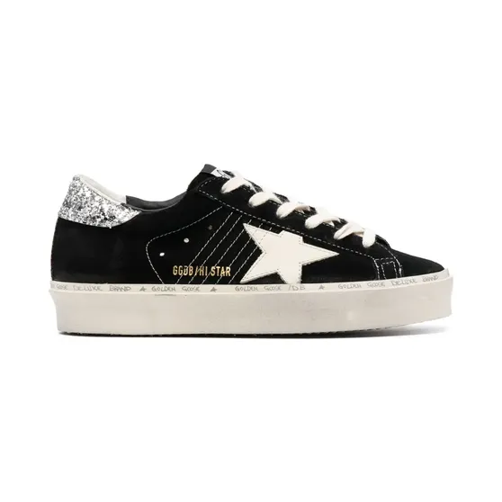 Golden Goose Hi Star met glitters “Black” (GWF00118F005045)