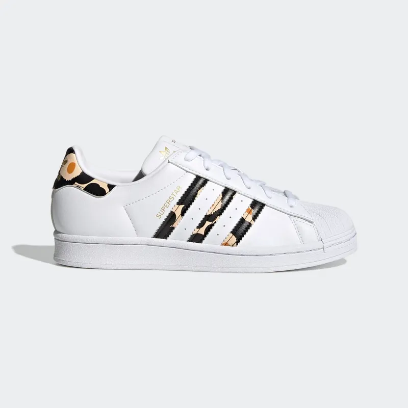 adidas Marimekko Superstar Cloud White / Core Black / Gold Metallic (H04076)