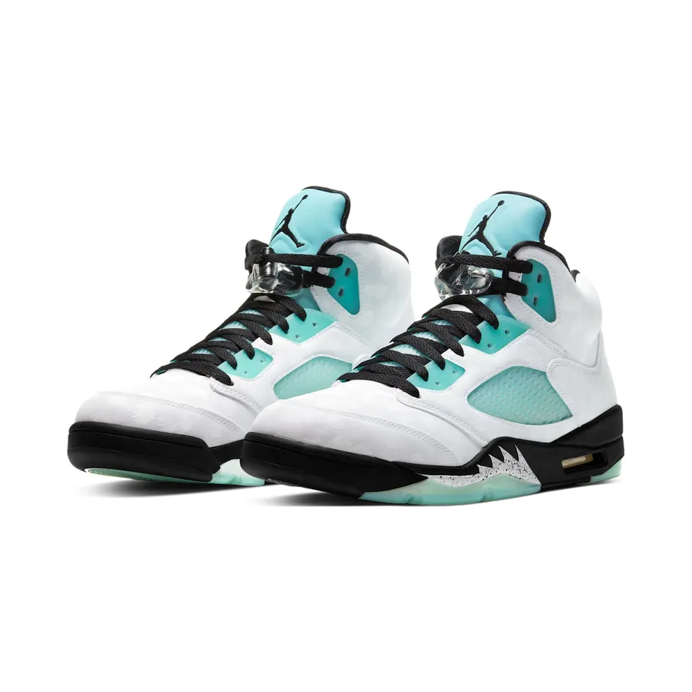 Jordan 5 Retro Island Green White/Black-White-Island Green (CN2932-100)