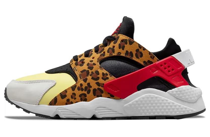 Nike Air Huarache SNKRS Day (2021) – “White / Leopard / Black / Maroon” (DM9092-700)