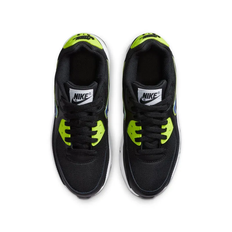 Nike AIR MAX 90 GS “Black Volt Racer Blue” (DA4670-001)