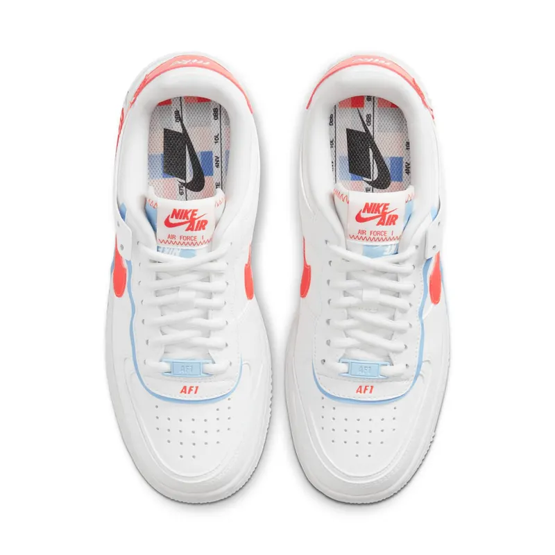 Nike Air Force 1 Shadow Summit White Team Orange (W) (2020) (CQ9503-100)