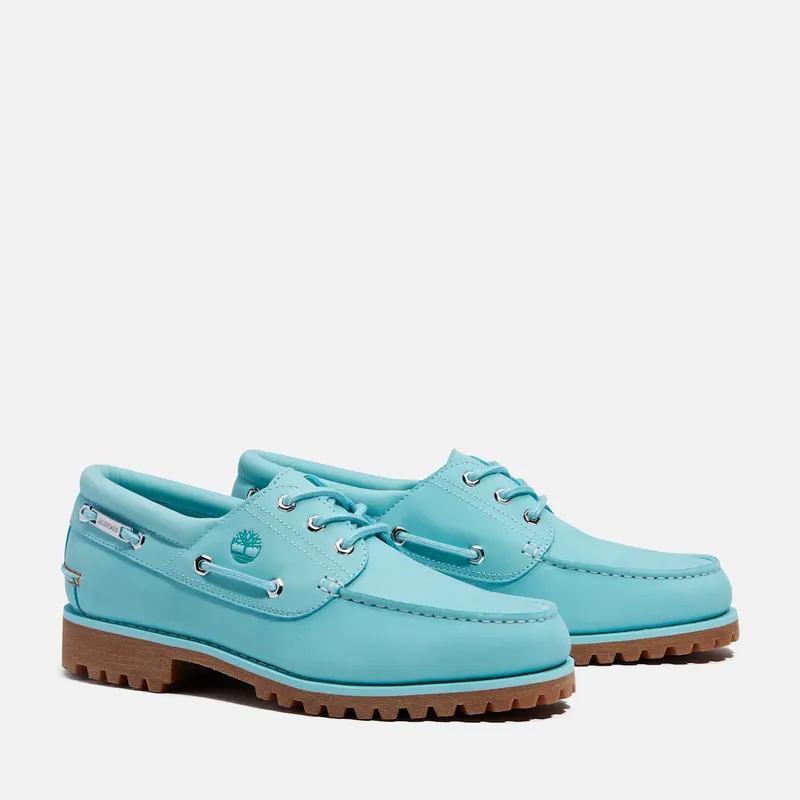 Timberland 3-Eye Classic Lug Boat Shoe Jacquemus Aqua Nubuck (TB0A6G7F-04V)