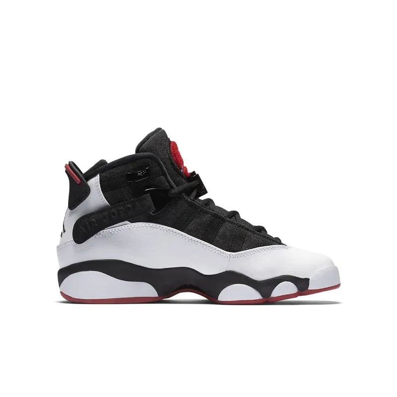Nike Jordan 6 Rings Black Gym Red (GS) Black/Gym Red/Black (323419-012)
