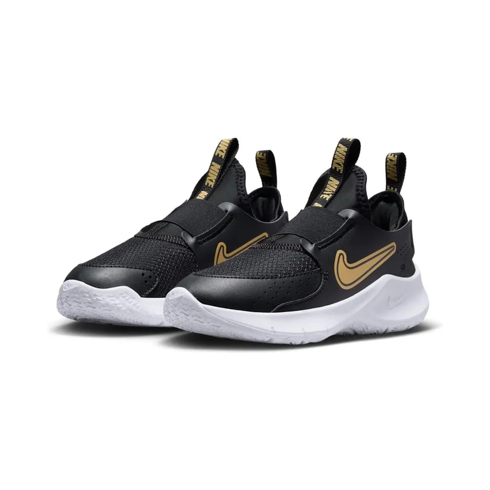 Nike Flex Runner 3 Black White Metallic Gold (FN1449-006)