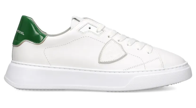 Philippe Model Paris Temple low-top leren “White” (BTLUV019)