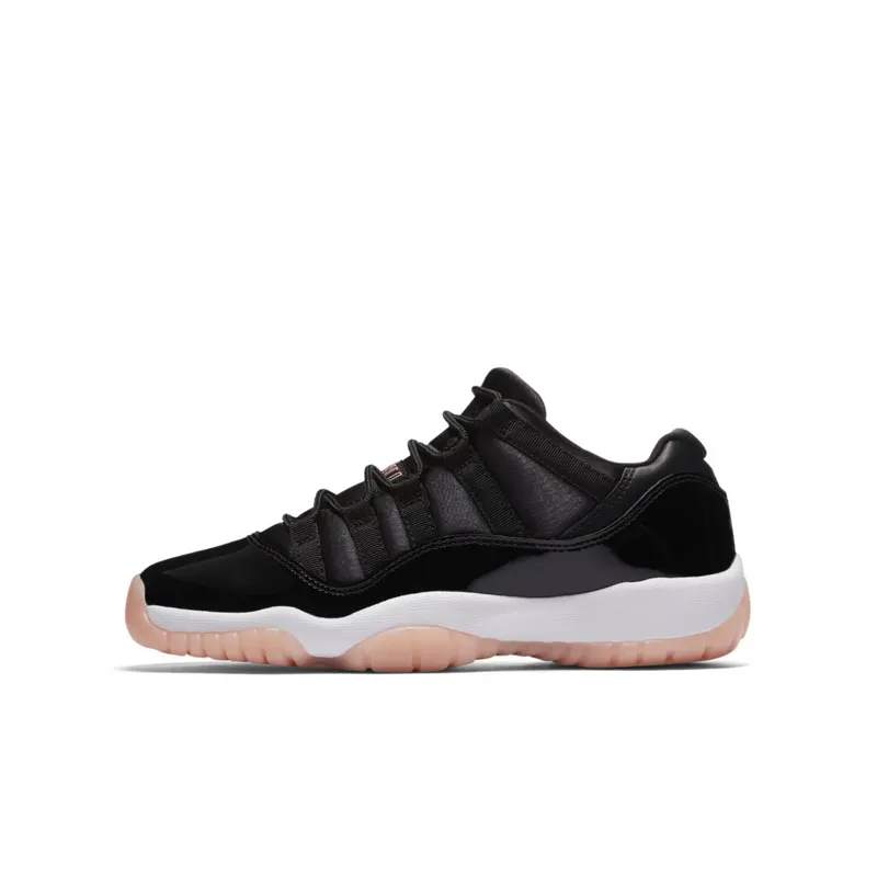 Jordan 11 Retro Low Bleached Coral (GS) Black/Bleached Coral-White (580521-013)