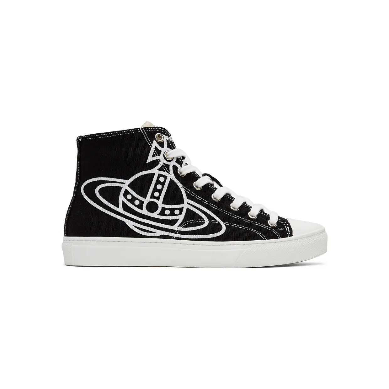 Vivienne Westwood Black Plimsoll High Sneakers (75010001M-W0004-)