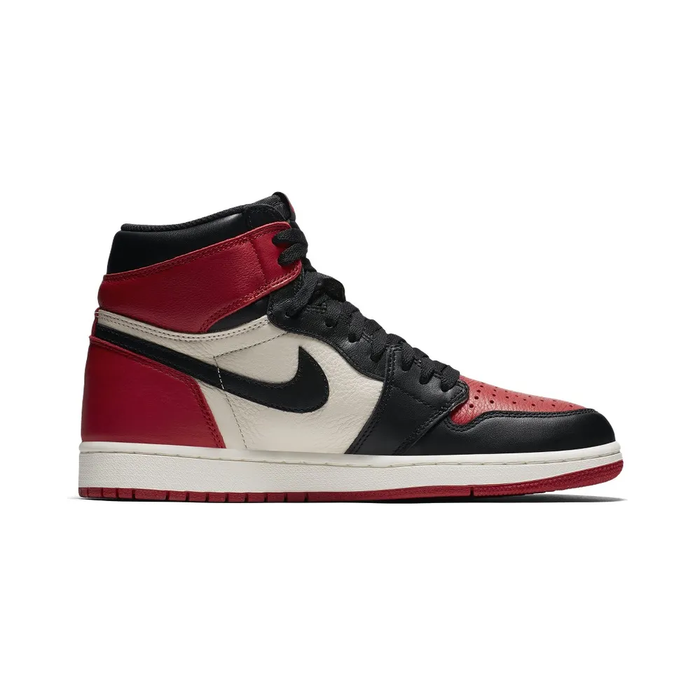 Air Jordan Nike AJ I 1 Retro High Bred Toe (2018) (555088-610)