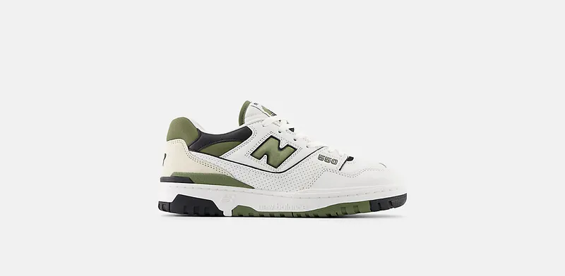 New Balance 550 “White / Dark Olivine” (BB550DOB)