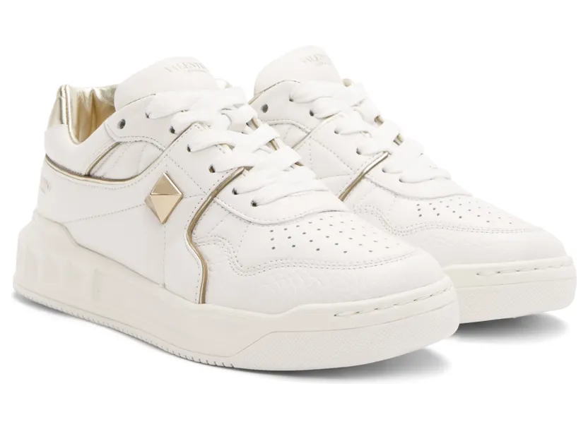Valentino Garavani White One Stud Low-Top Sneakers (1Y2S0E71RUS) (4)
