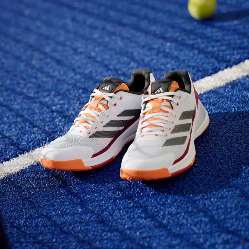 Adidas Crazyquick Padel Cloud White / Core Black / Lucid Orange (JR4647)