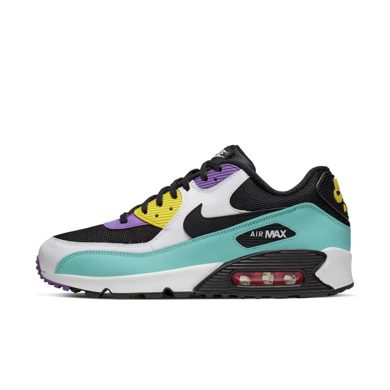 Nike Air Max 90 Black Bright Violet White Black/Bright Violet-Pink Blast-White (AJ1285-024)