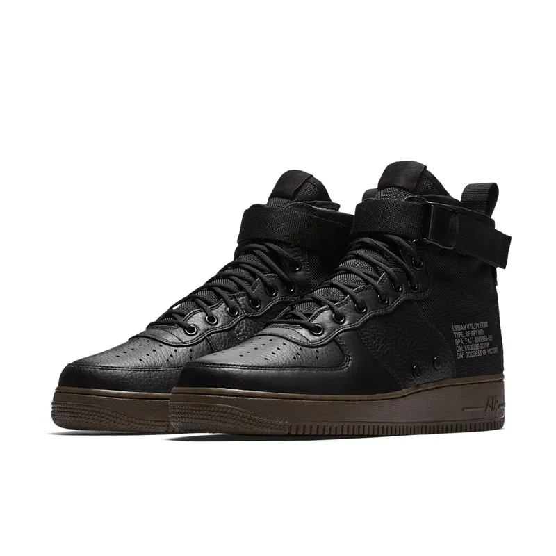 Nike SF Air Force 1 Mid Black Dark Hazel Black/Black-Dark Hazel (917753-002)