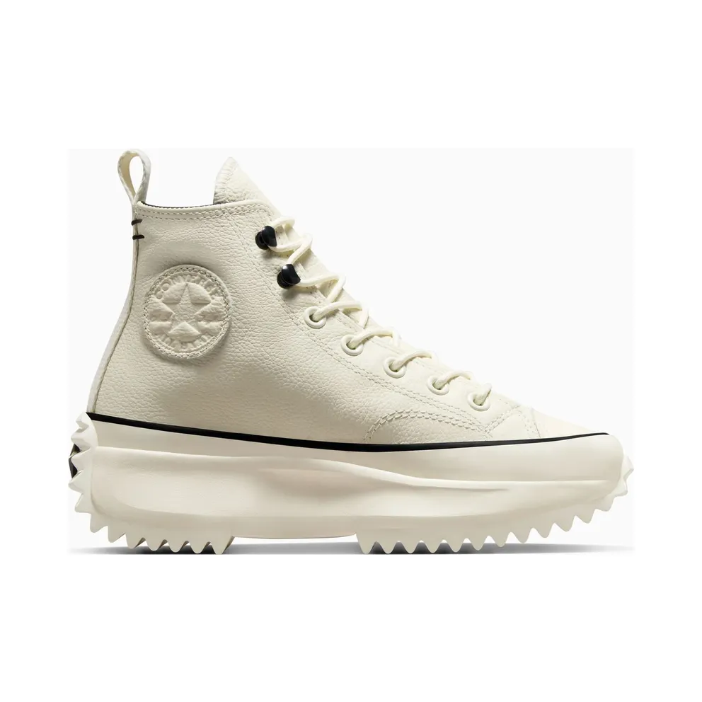 Converse Run Star Hike Platform Leather Egret/Black/White (A05389C)
