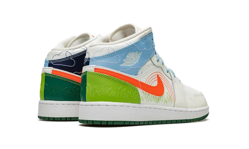 Air Jordan 1 MID SE GS “Stitch” (DX2462-100)