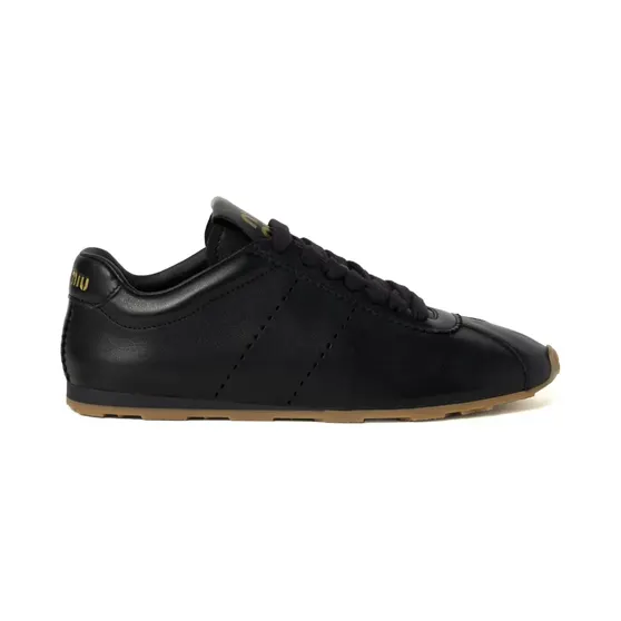 Miu Miu Miu Plume leren “Black” (5E114EF005038)