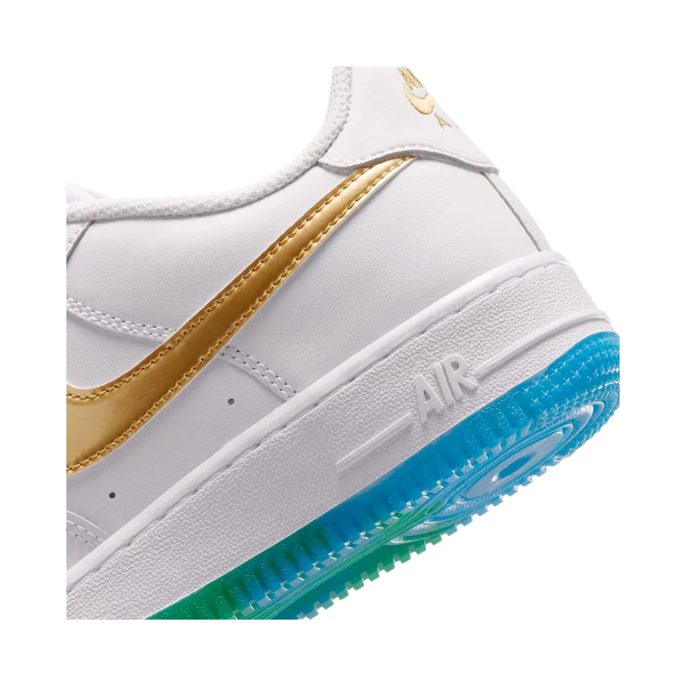 Nike Air Force 1 White/Soar/Sonic Yellow/Metallic Gold (IR3538-100)