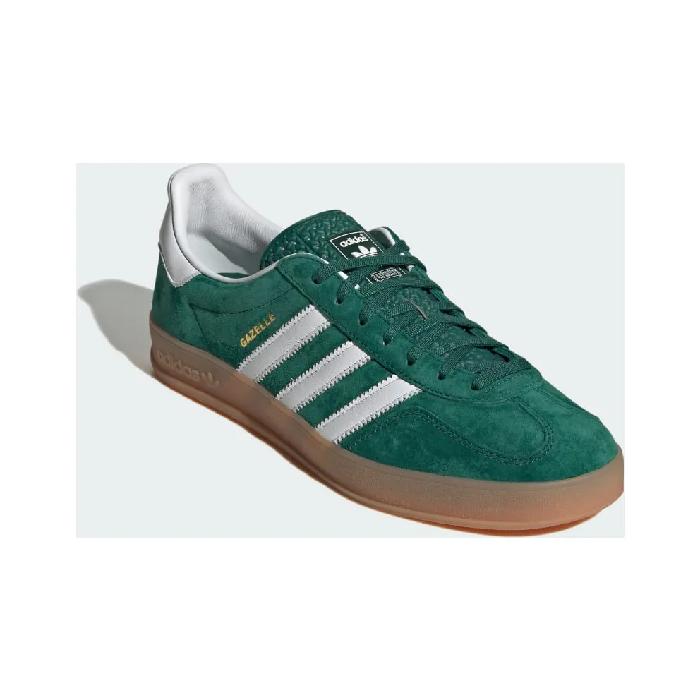 adidas Gazelle Indoor Low Sports Shoes Collegiate Green / Cloud White / Gum (IG1596)