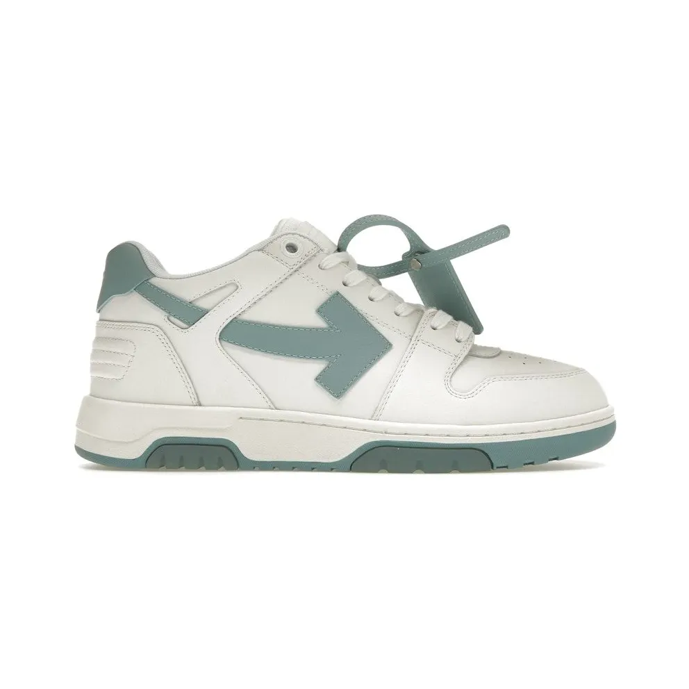 OFF-WHITE Out Of Office OOO Low Tops White Celadon (OMIA189S23LEA0010149)