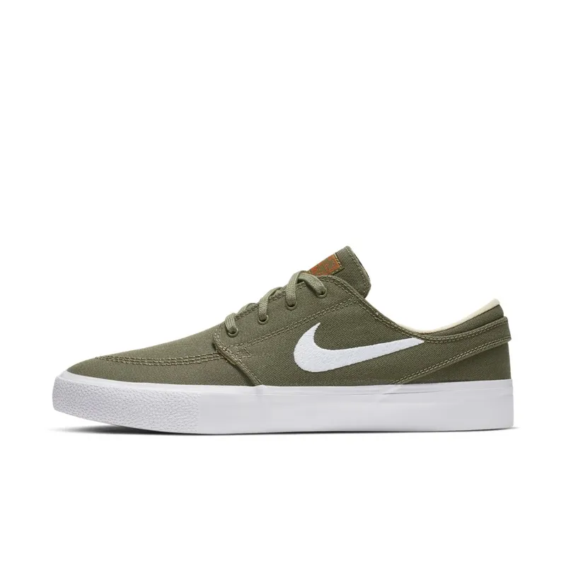 Nike SB Zoom Stefan Janoski Canvas RM Medium Olive Medium Olive Campfire Orange Black White (AR7718-201)
