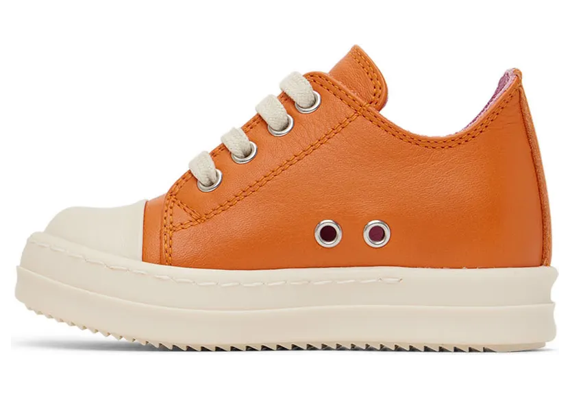 Rick Owens Baby Off-White Low Sneakers (BG02B5898 LMU 02B BG) (3)