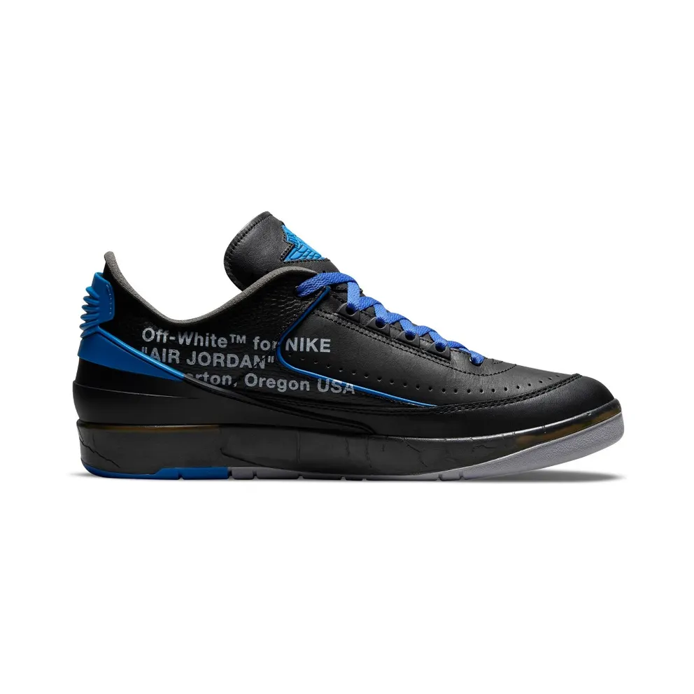 Air Jordan 2 x Off-White Retro Low SP Black Blue (DJ4375-004)
