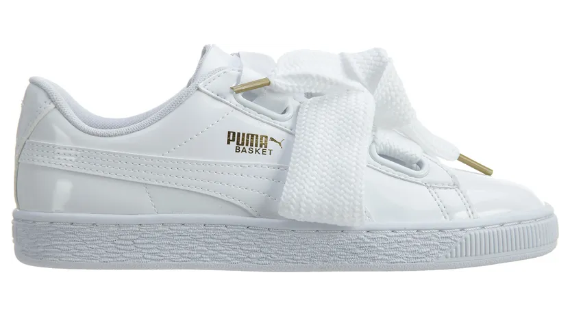 Puma Basket Heart Patent Puma White Puma White (W)