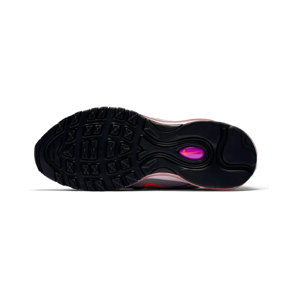 Nike Air Max 97 Wolf Grey Solar Red Vivid Purple (W) Wolf Grey/Solar Red-Vivid Purple (921733-009)