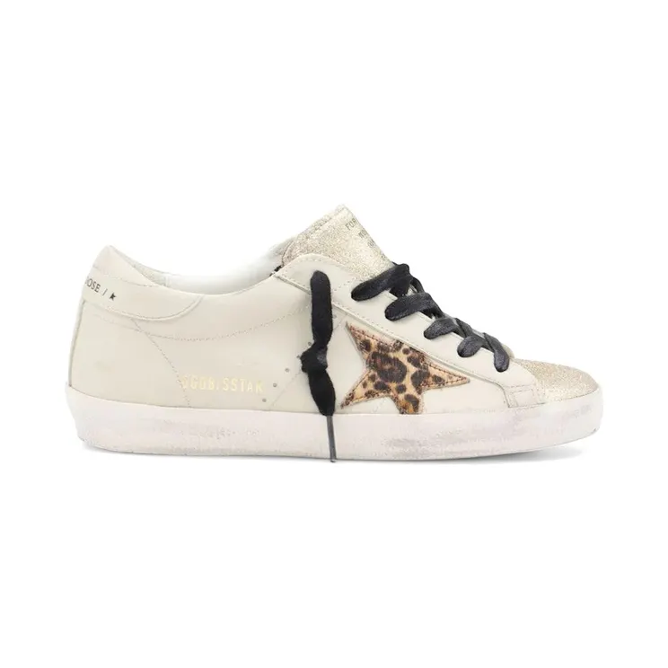 Golden Goose Super-Star Light Beige Dark Red (GWF0010.1F007524.15741)