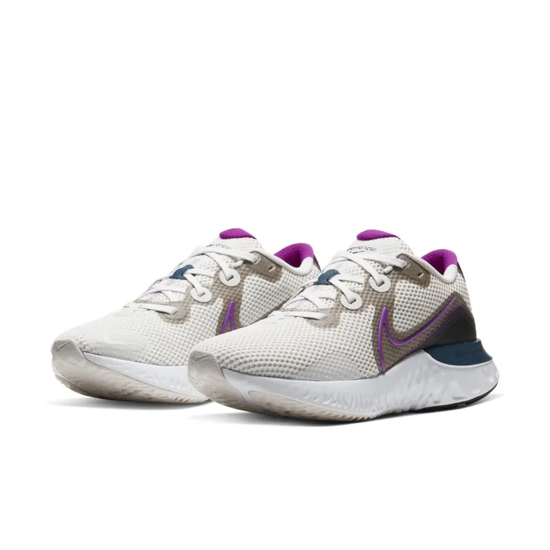 Nike Renew Run Platinum Tint (W) Platinum Tint/White-Black-Vivid Purple (CK6360-002)