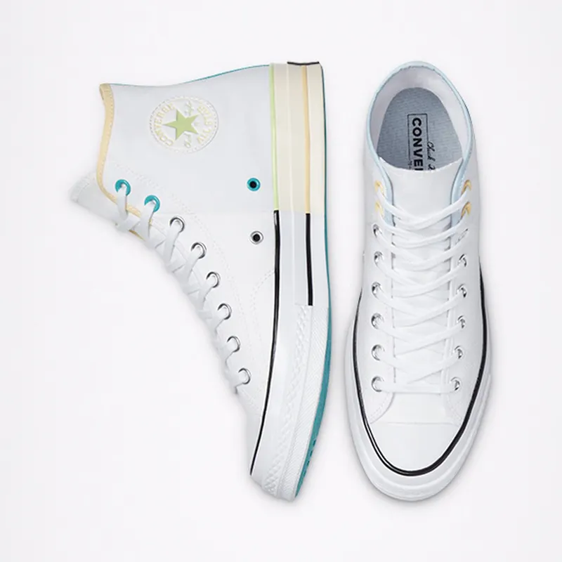 Converse White Pack Chuck 70 High Top White/chambray Blue/banana Cak (171179C)