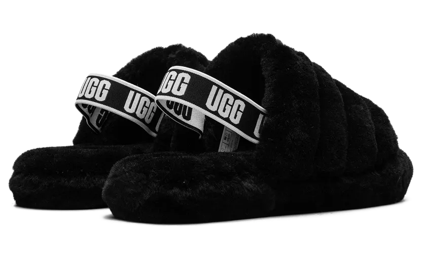 ugg-fluff-yeah-slide 1098494K-BLK