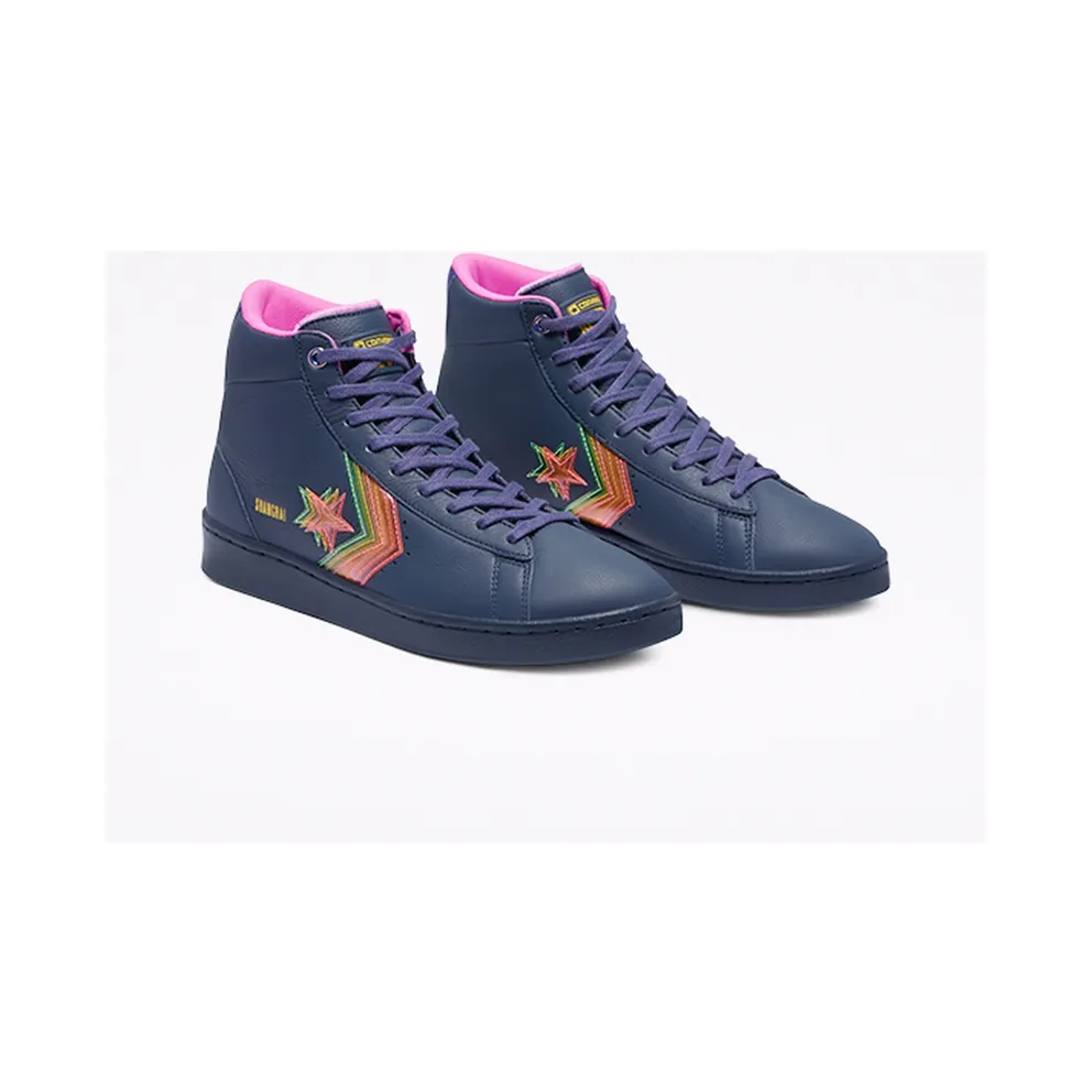 Converse Heart Of The City Pro Leather High Top Obsidian/hyper Magenta (170237C)