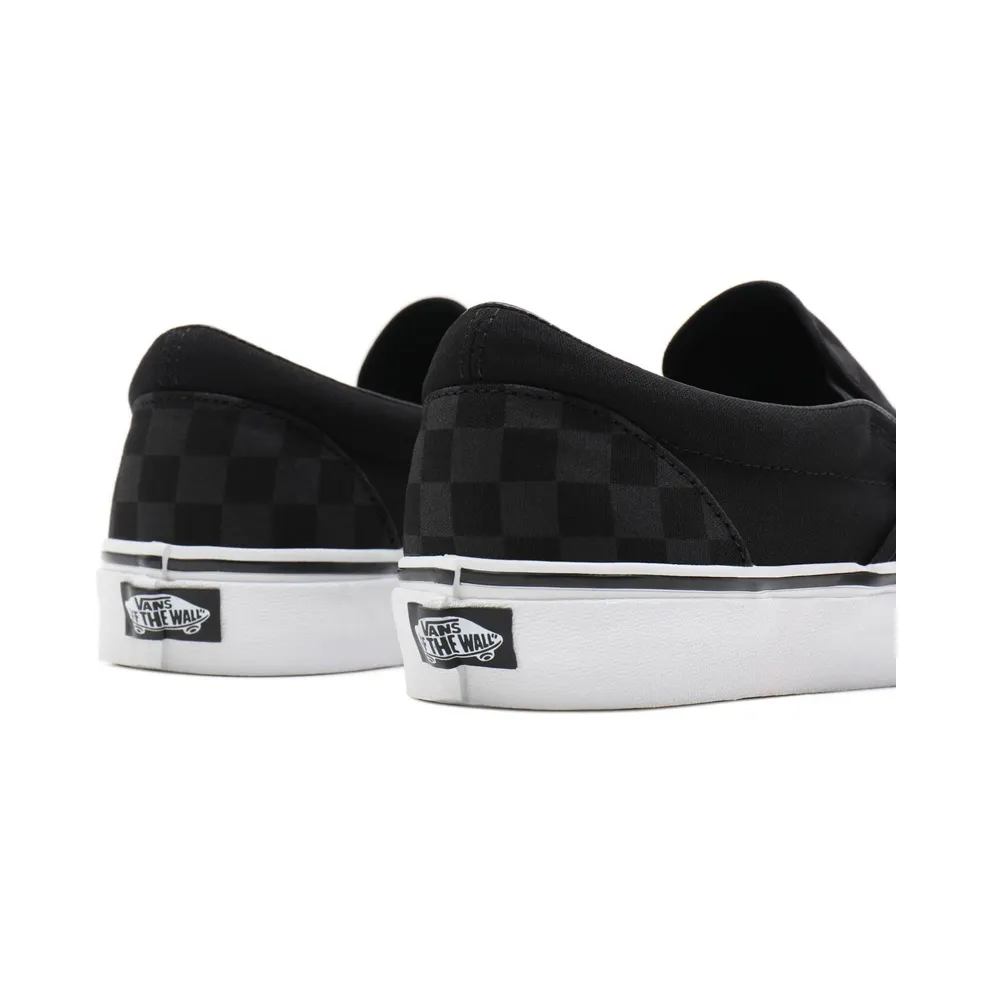 VANS Checkerboard Classic Slip-on Shoes (Black)