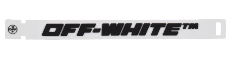 Off-White White Rubber 2.0 Industrial Braclet (SS21) (OMOA015E20MAT0010110)