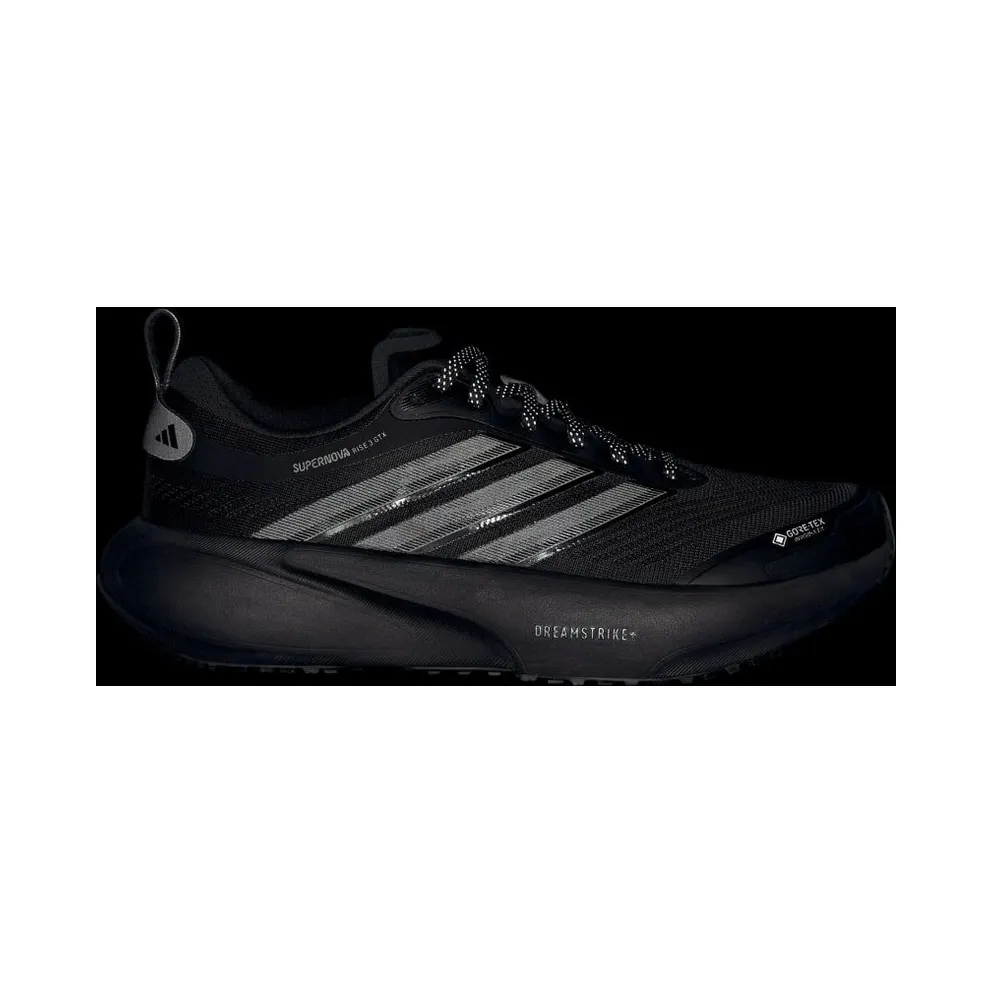 Adidas SUPERNOVA RISE 3 GTX Running Shoes Core Black / Core Black / Tech Grey Metallic (KI3136)