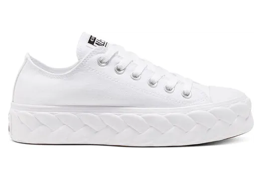 Converse Runway Cable Platform Chuck Taylor All Star Low Top White, Black White/ Black (568895C)