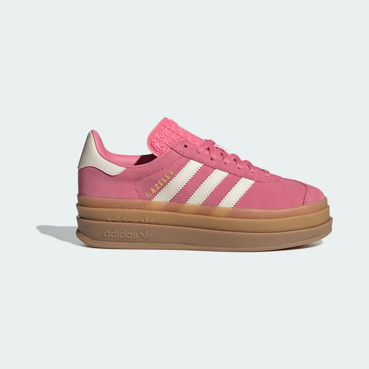 Adidas Gazelle Bold Sneakers Rose Tone / Wonder White / Gold Metallic (JR2289)