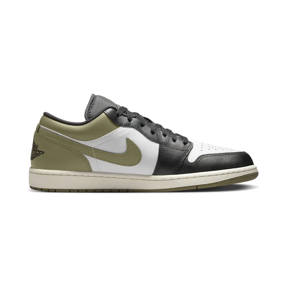 Air Jordan 1 Low “Black Toe Medium Olive” (553558-092)