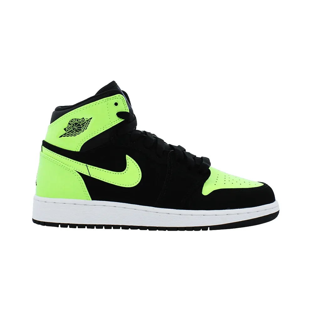 Jordan 1 Retro High Black Ghost Green (GS)