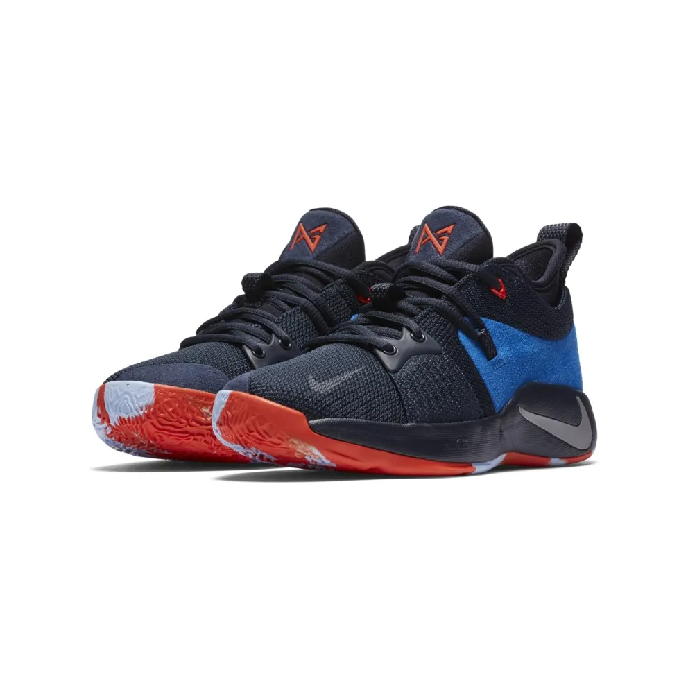 Nike PG 2 Home (GS) Dark Obsidian/Navy-Kinetic Green (943820-400)