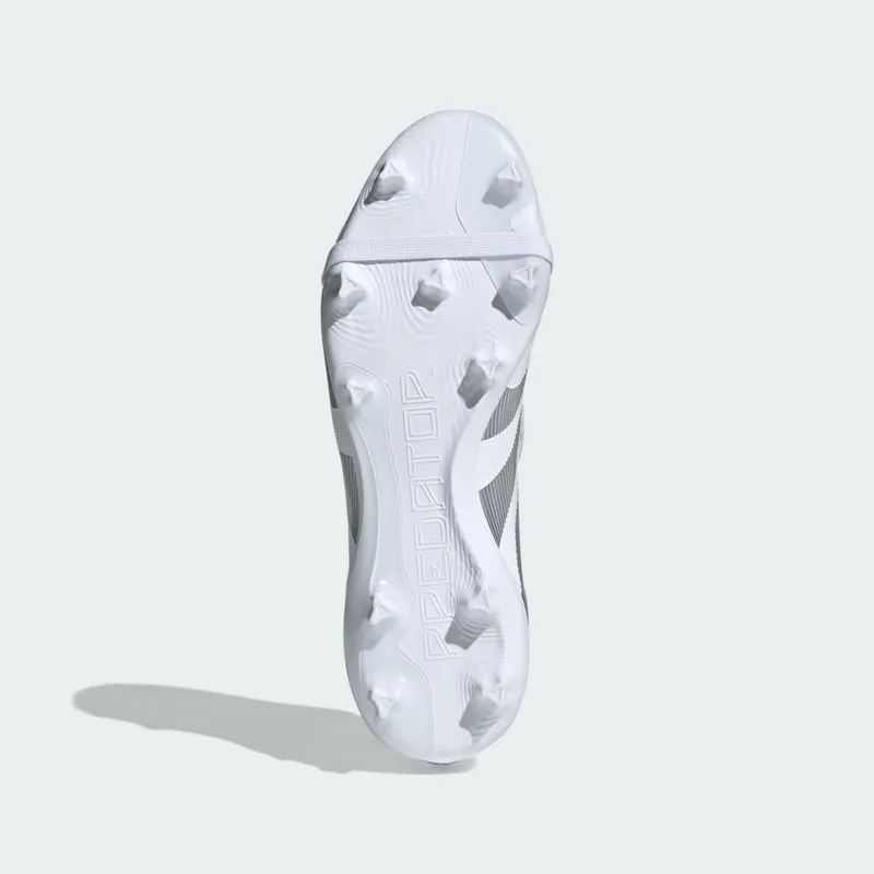 adidas Predator League Fold-Over Tongue FG/MG Cloud White Silver Metallic Bright Royal (ID1321)