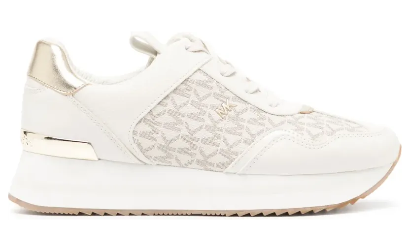 Michael Kors Raina sneakers met plateauzool – Goud (43R4RNFSAB)