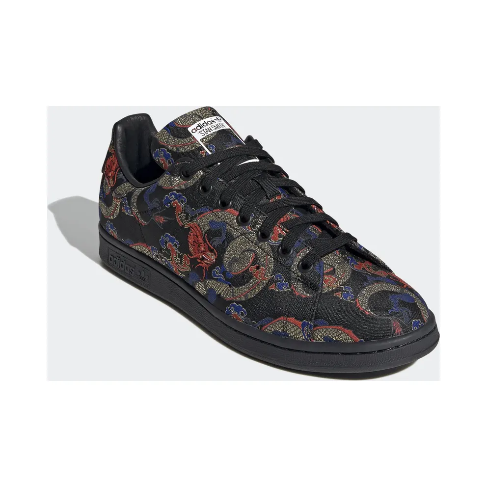 adidas Stan Smith Dragon Print Core Black/Core Black/Cloud White (EH2237)