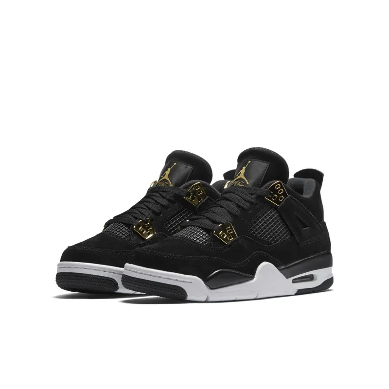 Jordan 4 Retro Royalty (GS) Black/Metallic Gold-White (408452-032)