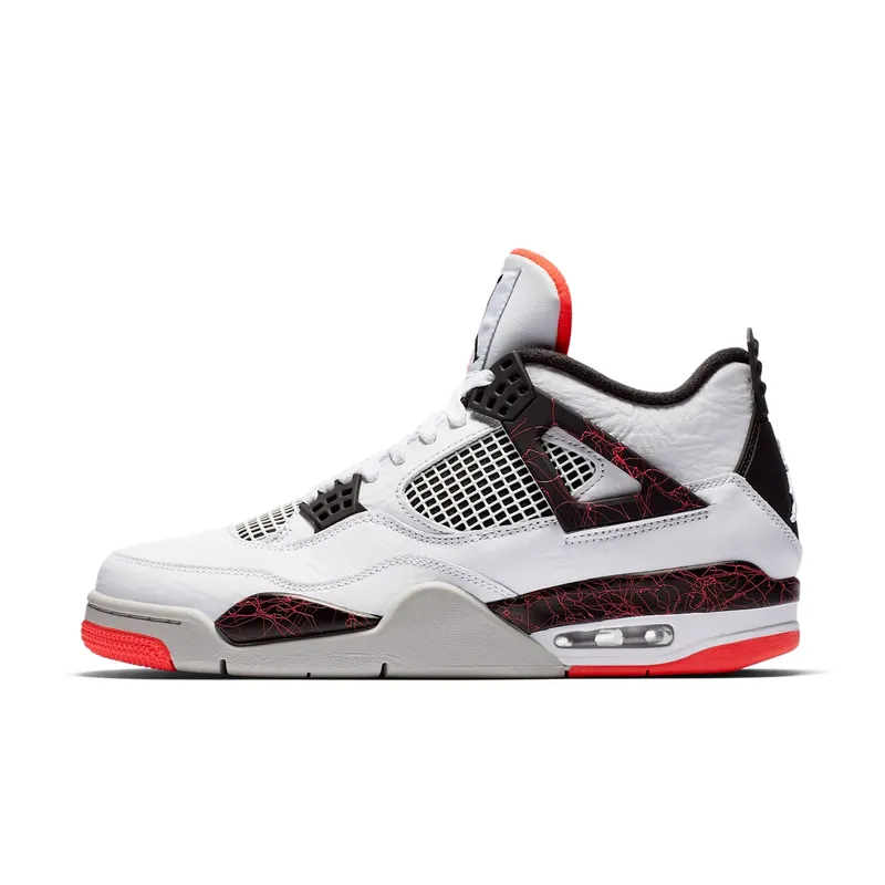 Jordan 4 Retro Flight Nostalgia White/Black-Bright Crimson-Pale Citron (308497-116)