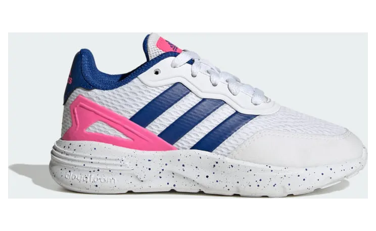 adidas Nebzed Lifestyle Lace Hardloopschoenen Cloud White / Royal Blue / Lucid Pink (IG7252)